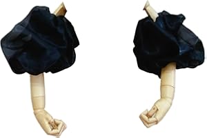 saqulopr Organza Puff Sleeves Detachable for Wedding Dresses Stretchy Cuff