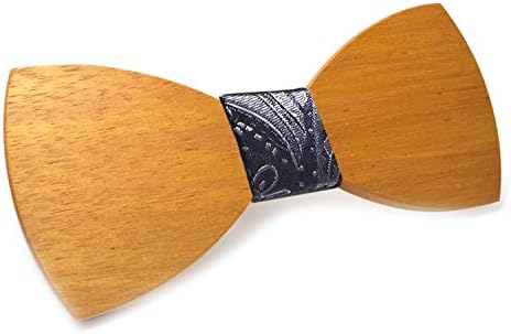 Handmade Wood Bow Ties Bowtie Wedding Butterfly Ties for Men Geometric Wooden Bow Tie