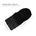 Kidsidol Baby Sleeping Bag Universal Bunting Bag Stroller Footmuff Cover 3-in-1 Baby Stroller Blanket Waterproof Windproof Stroller Annex Mat Keep Warm and Detachable (Black)