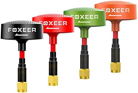 Foxeer 5.8G Circular Polarized Omni TX RX FPV Racing Antenna VTX MINI - Foxagon (RHCP-SMA, Black)