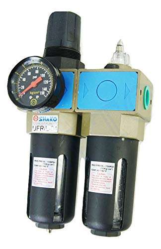 ORAZIO 3/8" Industrial Quality Air Filter Moisture Water Trap Oil Lubricator 21411503