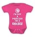 Tstars Unisex- I'M Not A Princess Baby Bodysuit Newborn Wow Pink