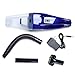 Elino Professionals car Vacuum Cordless Rechargeable Small Vacuum Cleaner by a Litium Lon Battery, Wet&Dry Handheld, 100W, with One Strong Filter (Blue)