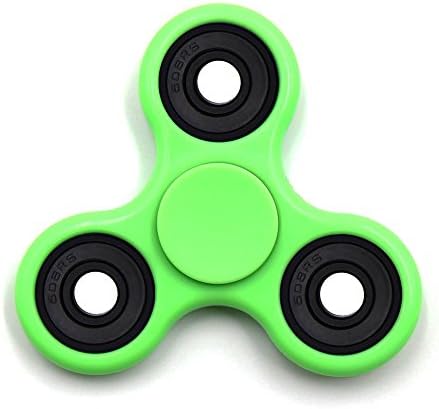Amanossas New 2017 High Speed Fidget Spinner With Indented Center For Finger Balancing (Green) Spins 1-4 Min