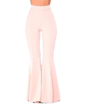 light pink flare pants