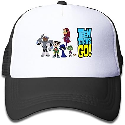Custom Teen Titans Go Kids Baseball Mesh Caps Hat Boys Girls Adjustable One Size Black By JE9WZ