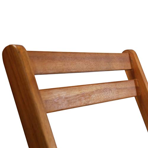 vidaXL Akazienholz Massiv 2X Gartenstuhl Klappbar Bistrostuhl Holzstuhl Stuhl – Bild 8
