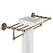 Hiendure™ Hotel Bathroom Towel Shelf, Antique Brass