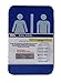 USA Made - Men's and Women's Restroom Signs ADA-Compliant Bathroom Door Signs for Offices, Businesses, and Restaurants, Black, Blue, Grey and Taupe/Tan Colors (Blue Unisex)