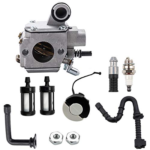 Dxent HD-34A Carburetor w Fuel Line Filter Gas Cap for STIHL MS361 MS361C MS341 Chainsaw