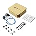 Wireless Bluetooth Headphones: Stalion Sound Stereo Sports Headset Universal for iPhone X 8 7 6s Plus Samsung Galaxy S8 S7 S6 Edge+ Note 8 (Jet Black/Cyan Blue)