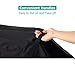 SunPatio Barbecue Grill Cover 65 Inch, Outdoor Heavy Duty Waterproof Charcoal Gas Grill Cover, Fade Resistant, All Weather Protection Compatible for Weber Charbroil Nexgrill and More, Black