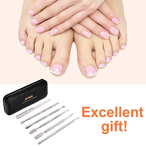 JPNK 6PCS Manicure Set Nail Clippers, Stainless Steel Pedicure Grooming Kit, Professional Home Travel Nail Tools