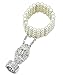 BABEYOND The Great Gatsby Inspired Simulated Pearl Crystal Bracelet Adjustable Ring Set (Sliver)