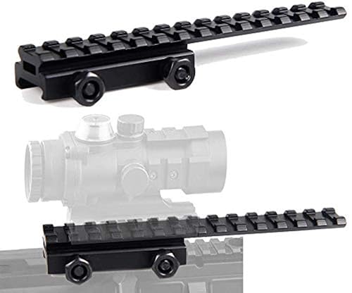 Bumlon Flat-Top Extension Long Riser Scope Mounts with 20mm Picatinny ...