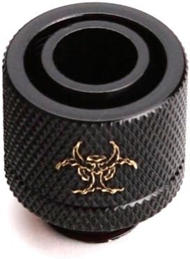 Enzotech G1/4" to 1/2" ID, 5/8" OD Compression Fitting, Black