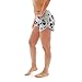 [A510-HGY/BLK-M] Coco-Limon Women French Terry Cloth Shorts, Skull Print, Elastic Waist