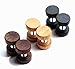 3 Pairs Wood Wooden Vintage Round Circle Fake Cheater Plugs Tunnel Mens Womens Stainless Steel Stud Earrings (10mm)