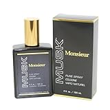 Dana Monsieur Musk Cologne Spray for Men, 4 Ounce