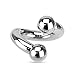 Inspiration Dezigns 00G Twists with 12mm Balls Barbell Horseshoe Ring Retainer Piercing