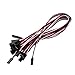 Foxnovo 32cm 3-pin Male to Female Remote Control Servo Extension Lead Wire Cable - 10 pcs
