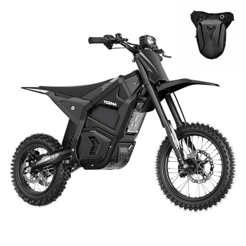 Yozma IN10 Electric Dirt Bike, 2600W 64.4km/h Electric Motorcycle with 48V/23AH Battery Ebike, Full Hydraulic Brakes and Suspensions Mountain Off-Road E Dirt Bike