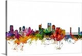 Michael Tompsett Premium Thick-Wrap Canvas Wall Art Print entitled Sacramento California Skyline