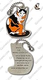 Misty the Maine Coon Cat Travel Tag