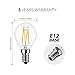 G14 LED Globe Bulb 4W(40W Incandescent Equivalent), LVWIT 2700K Warm White, Bathroom Vanity Light Bulb 4W E12 Screw Base Non-Dimmable LED Filament Bulbs, Pack of 6