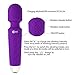 CNHIDEE Mini Wand Massager for Relieves Stress Waterproof Rechargeable Neck shoulder Body Back Sport Massage Travel Friendly 20X Magic Patterns Vibration Personal Quiet Powerful Mini Size