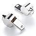 BusyBee Premium Coaches Referee Whistle with Lanyard (2 Pack) and Two Funny Gift Pouches. Voted #1 Equipment for Officials