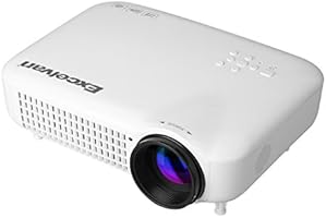 Excelvan LED 5018 Proyector LED HD (3000 L&uacute;menes, 1280x800, 1080P, 16.7 Millones de Colores, 16:9, HDMI VGA USB ATV, para Casa Cine Teatro Laptop TV Box Xbox), Blanco