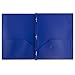 JAM PAPER Plastic Color POP Folders - 2 Pocket Durable Folders with Metal Prongs Fastener Clasps - Assorted Primary Colors - 6/Pack