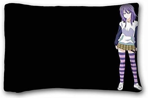 Custom Cotton &amp; Polyester Soft ( Anime Rosario Vampire ) Custom Cotton &amp; Polyester Soft Rectangle Pillow Case Cover 20x30 inches (One Side) suitable for Queen-bed