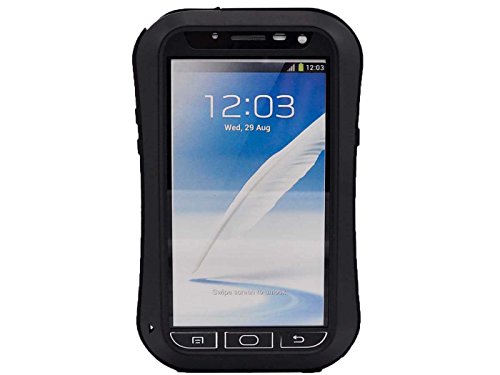 Galaxy Note 2 Case,shockproof, Dust-proof, Dirt-proof, Snow Proofï¼Œwater Resistantï¼Œaluminum Metal Case for Samsung Galaxy Note2(black)
