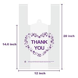 LazyMe Thank You T-Shirt Carry-Out Bags Plastic