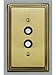 Classic Push Button Light Switch With Double Mother-Of-Pearl Inlay