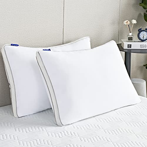 SUI LONG Bed Pillows for Sleeping Set of 2 x 7 lbs, Hypoallergenic