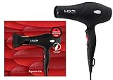 HSI Dryonizer Lite Lightweight Ceramic Blow Dryer | Fast Drying, Easy Holding, Better Air Pressure, Less Noise | Incl 2 Airflow Nozzles, 1 Year Warranty + 5ml Argan Oil