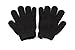 All About Men Bath and Shower Exfoliating Gloves, Black