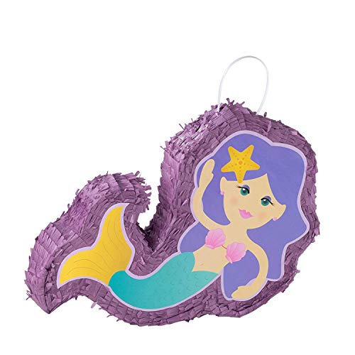 4 Mermaid+Pinata+Birthday+Supplies+Themed