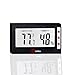 Easy to Read: Indoor Digital Thermometer and Humidity Monitor, 2 Free Batteries, Large Digital Display. Simple Temperature & Relative Humidity Meter