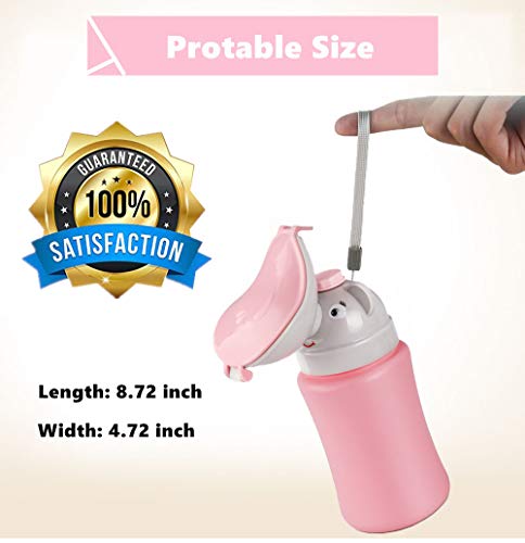 Baby Girls Child Kids Portable Emergency Urinal Potty Pee Pee Training Cup for Car Travel Camping