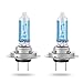 AGPTEK H7 100W Halogen Headlight Bulb, Super Bright Fog Light for Car Motorcycle, 2 Pack