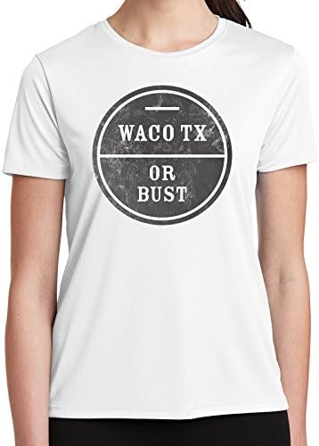 Waco or Bust Womens Fixer Upper T-Shirt 1069 (2X-Large, White)