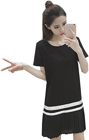 Amazon 半袖 ワンピース ひざ丈 ミニ丈 裾プリーツ 黒 Ll 3l 4l 5l 6l 大きいサイズ 5l ワンピース チュニック 通販