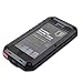 Mangix iPhone 5C Case, Water Resistant Shockproof Aluminum Metal [Outter] Super Anti Shake Silicone [Inner] Fully Body Protection with Gorilla Glass Screen for Apple iPhone 5C (Black)