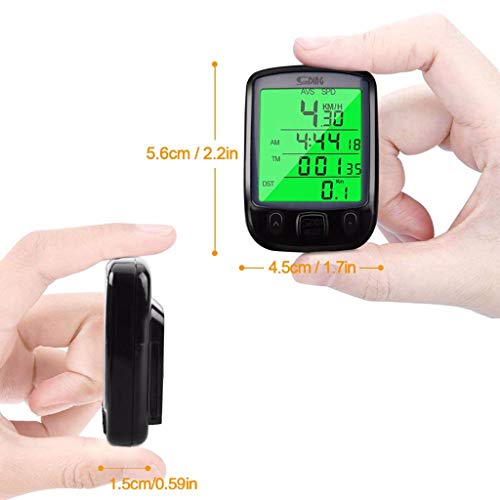 MTENG Luminous Code Table Waterproof Digital LCD Cycle Bicycle Bike Computer Odometer Speedometer Cycling