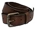 Vintage Full Grain Leather Brass Roller Buckle Belts