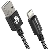 PowerBear Lightning Cable 6 ft [MFI Certified] Premium Braided iPhone Charger Cable
